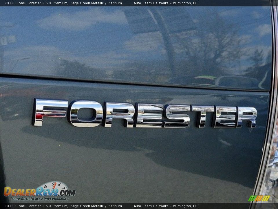 2012 Subaru Forester 2.5 X Premium Sage Green Metallic / Platinum Photo #36