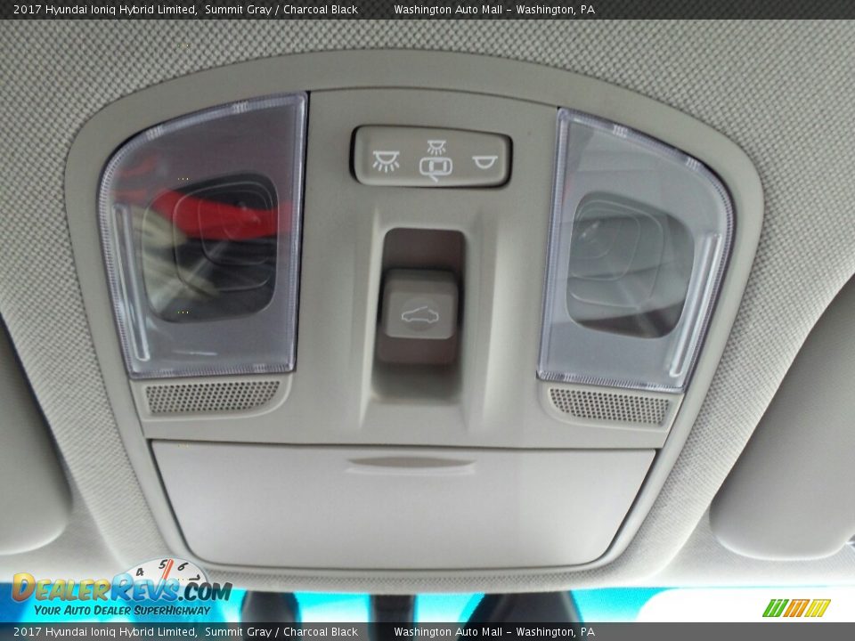 2017 Hyundai Ioniq Hybrid Limited Summit Gray / Charcoal Black Photo #36