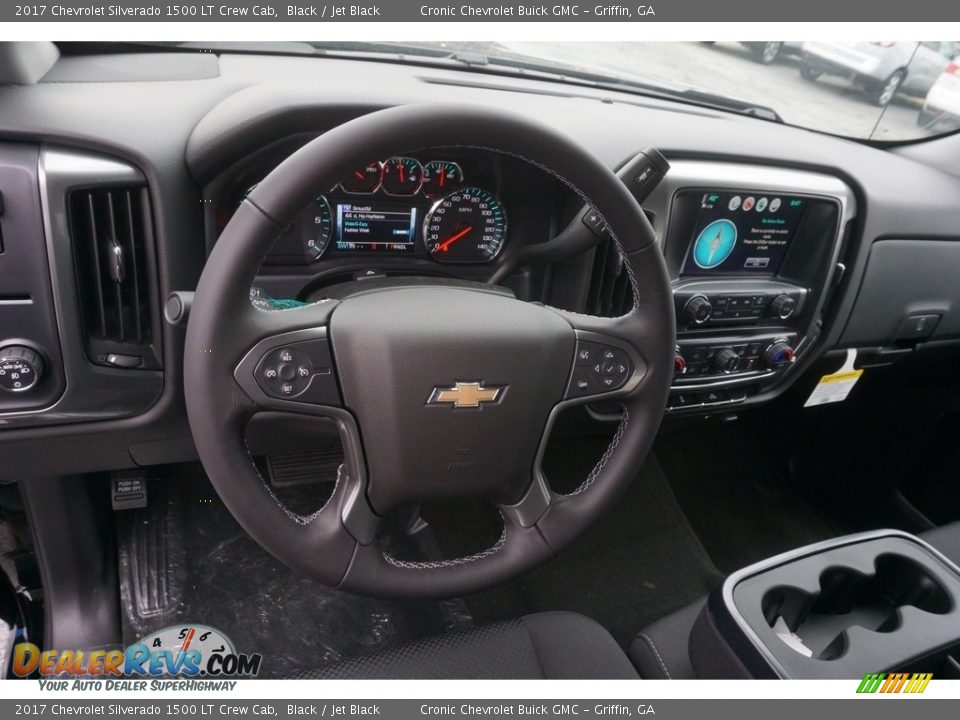 2017 Chevrolet Silverado 1500 LT Crew Cab Black / Jet Black Photo #10
