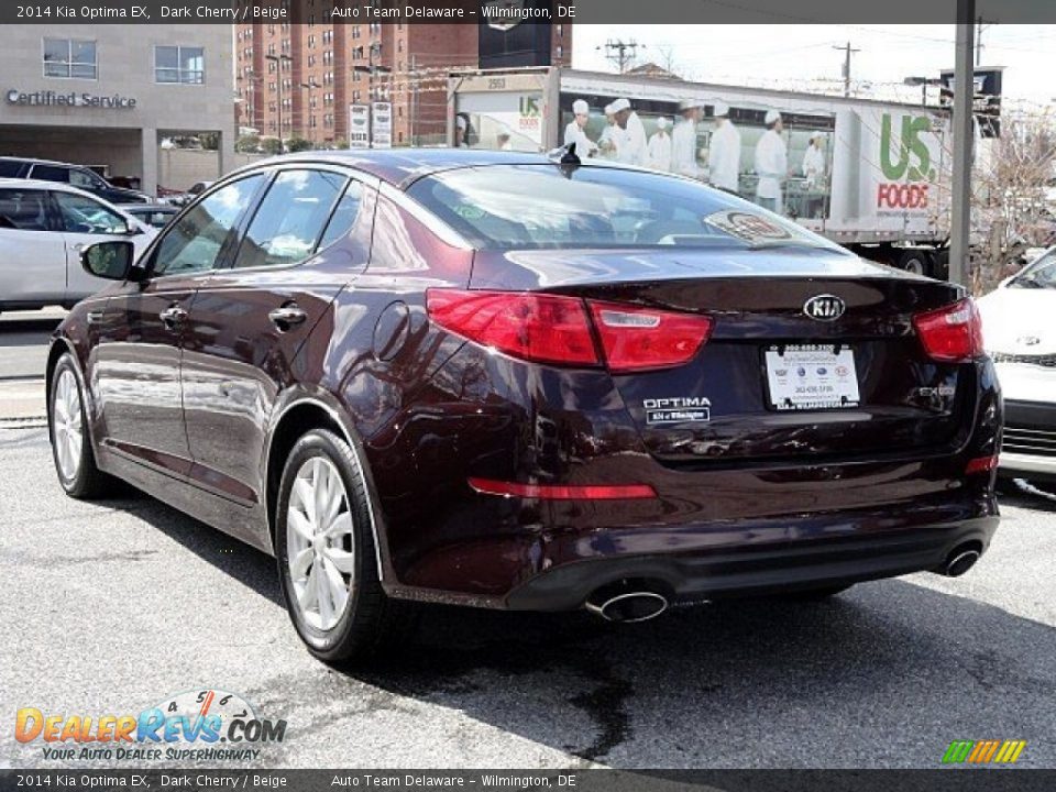 2014 Kia Optima EX Dark Cherry / Beige Photo #4