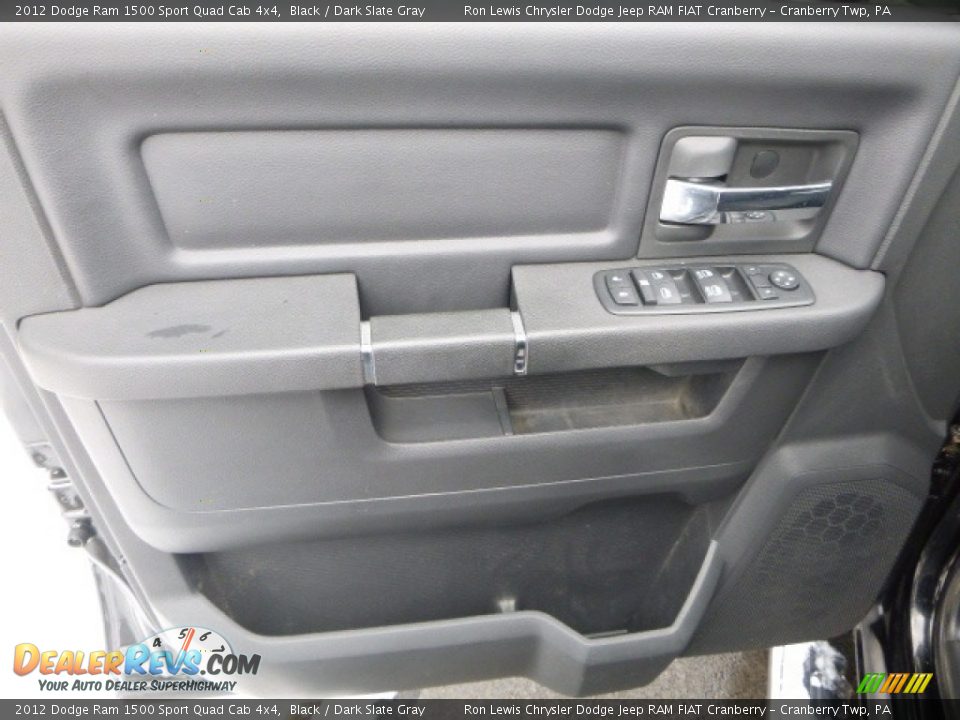 2012 Dodge Ram 1500 Sport Quad Cab 4x4 Black / Dark Slate Gray Photo #15