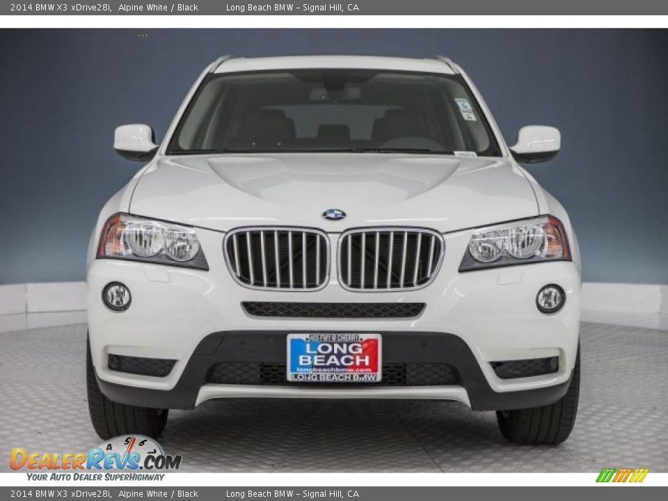 2014 BMW X3 xDrive28i Alpine White / Black Photo #2