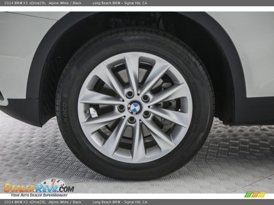 2014 BMW X3 xDrive28i Alpine White / Black Photo #7