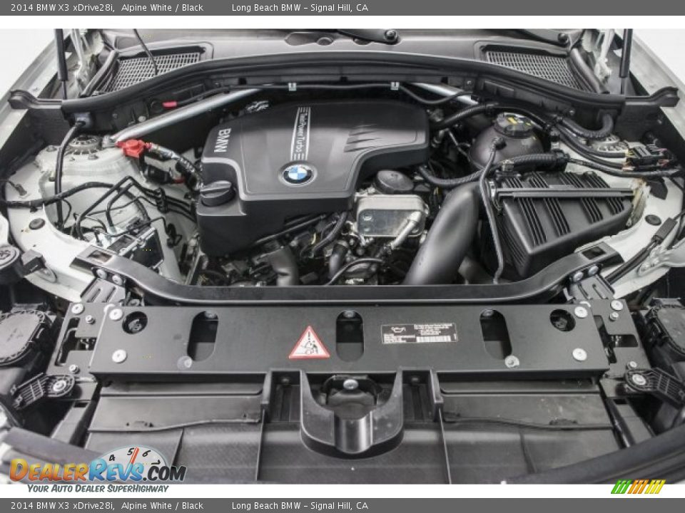 2014 BMW X3 xDrive28i Alpine White / Black Photo #9