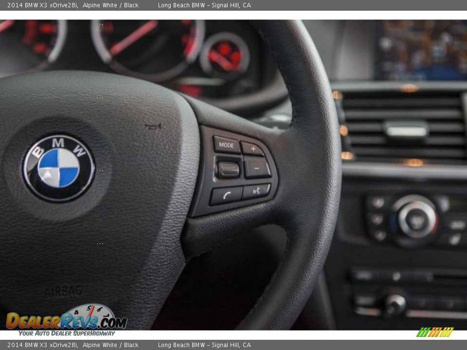 2014 BMW X3 xDrive28i Alpine White / Black Photo #14