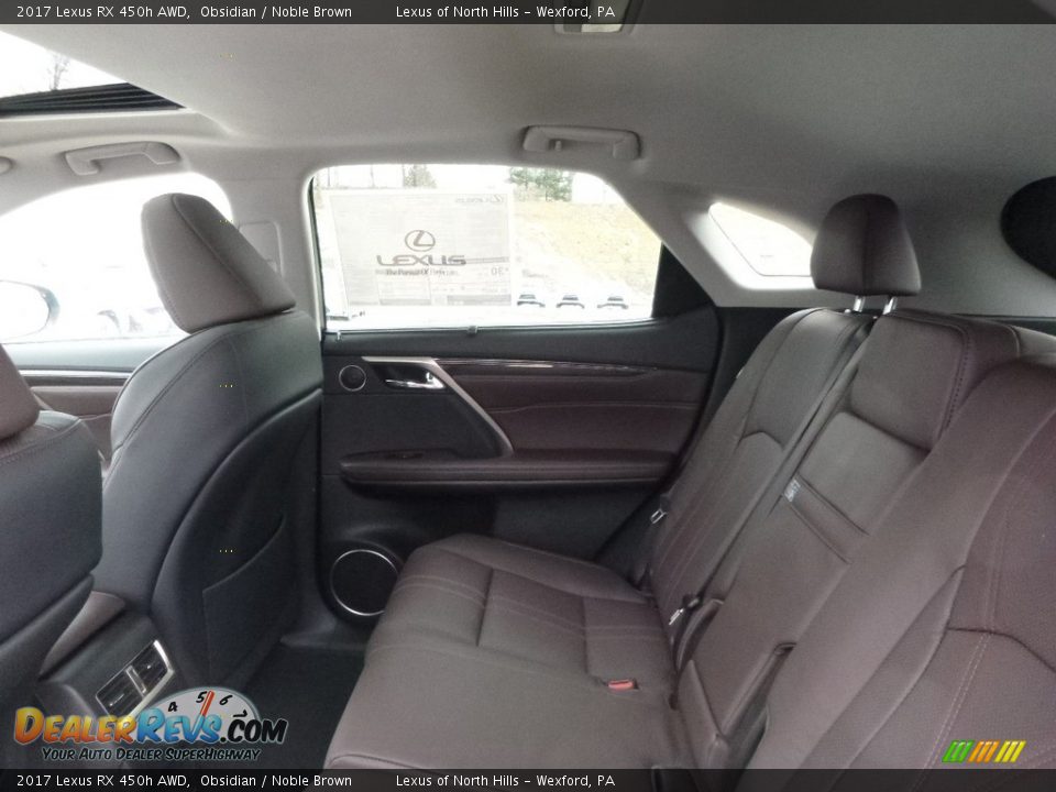 Rear Seat of 2017 Lexus RX 450h AWD Photo #9