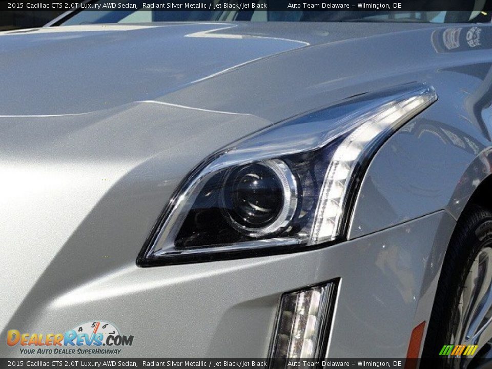 2015 Cadillac CTS 2.0T Luxury AWD Sedan Radiant Silver Metallic / Jet Black/Jet Black Photo #9