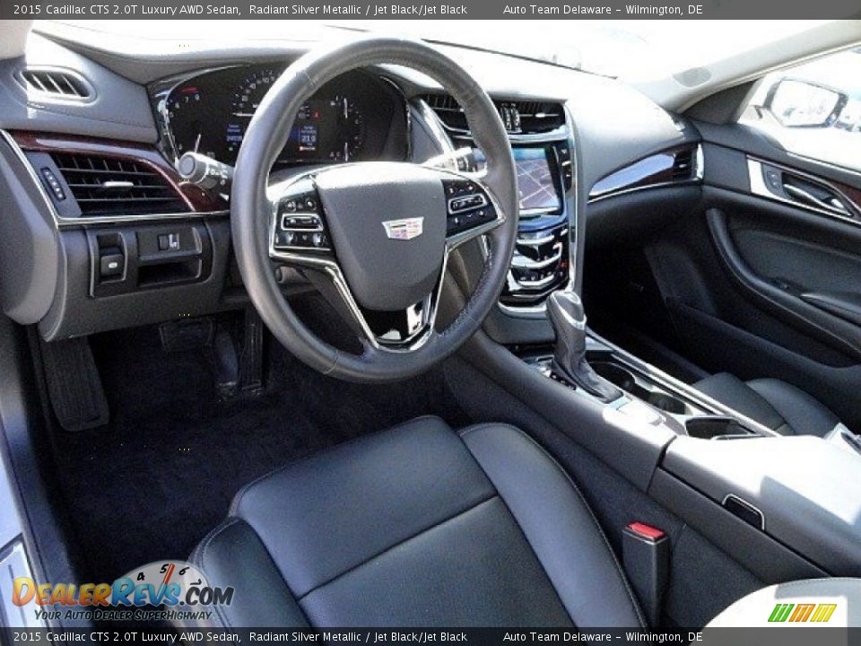 2015 Cadillac CTS 2.0T Luxury AWD Sedan Radiant Silver Metallic / Jet Black/Jet Black Photo #21