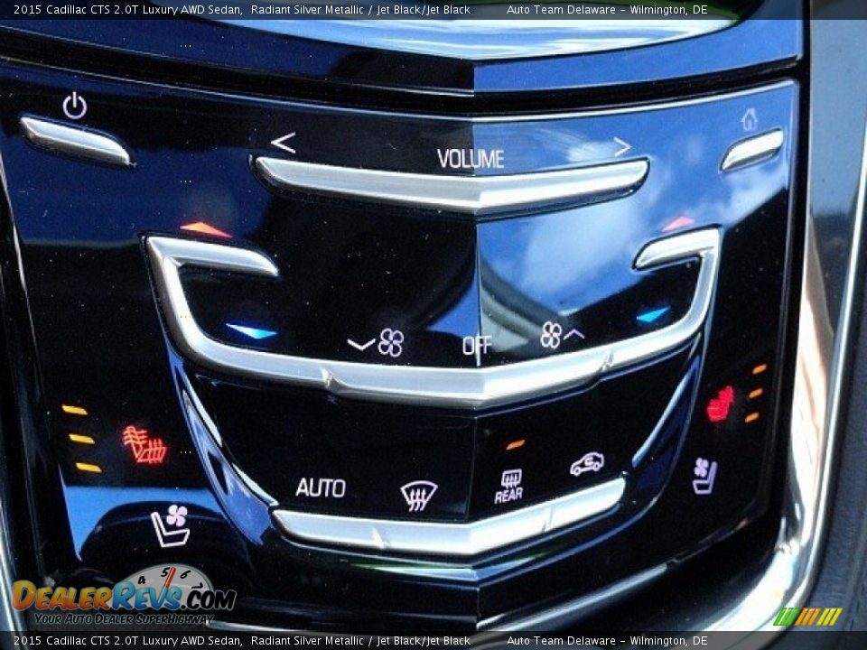 2015 Cadillac CTS 2.0T Luxury AWD Sedan Radiant Silver Metallic / Jet Black/Jet Black Photo #24
