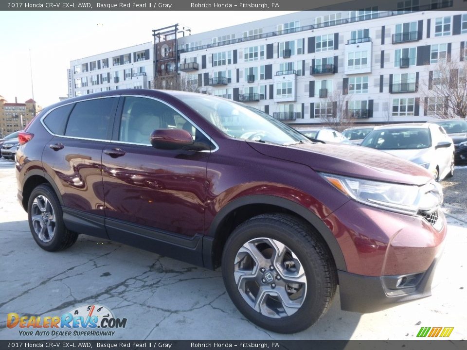 2017 Honda CR-V EX-L AWD Basque Red Pearl II / Gray Photo #1