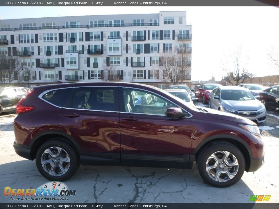 2017 Honda CR-V EX-L AWD Basque Red Pearl II / Gray Photo #2