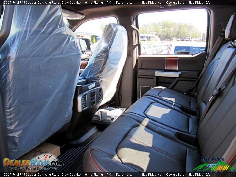 2017 Ford F450 Super Duty King Ranch Crew Cab 4x4 White Platinum / King Ranch Java Photo #33