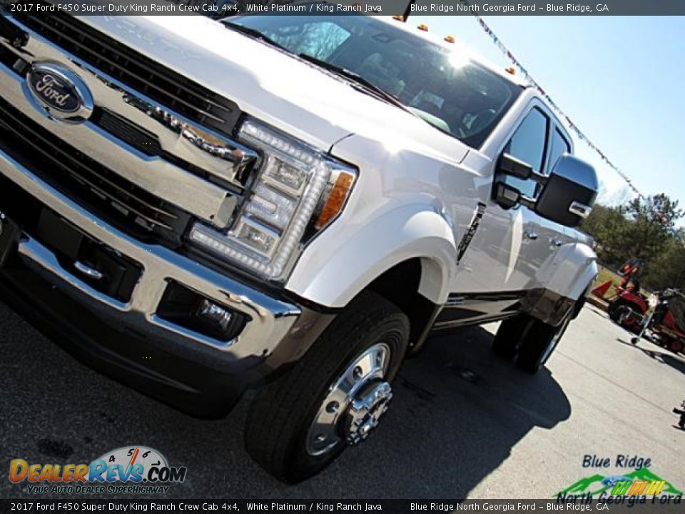 2017 Ford F450 Super Duty King Ranch Crew Cab 4x4 White Platinum / King Ranch Java Photo #35