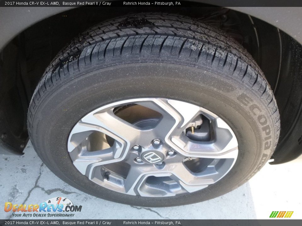 2017 Honda CR-V EX-L AWD Basque Red Pearl II / Gray Photo #5