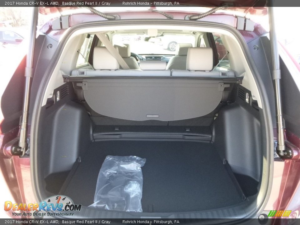 2017 Honda CR-V EX-L AWD Basque Red Pearl II / Gray Photo #6