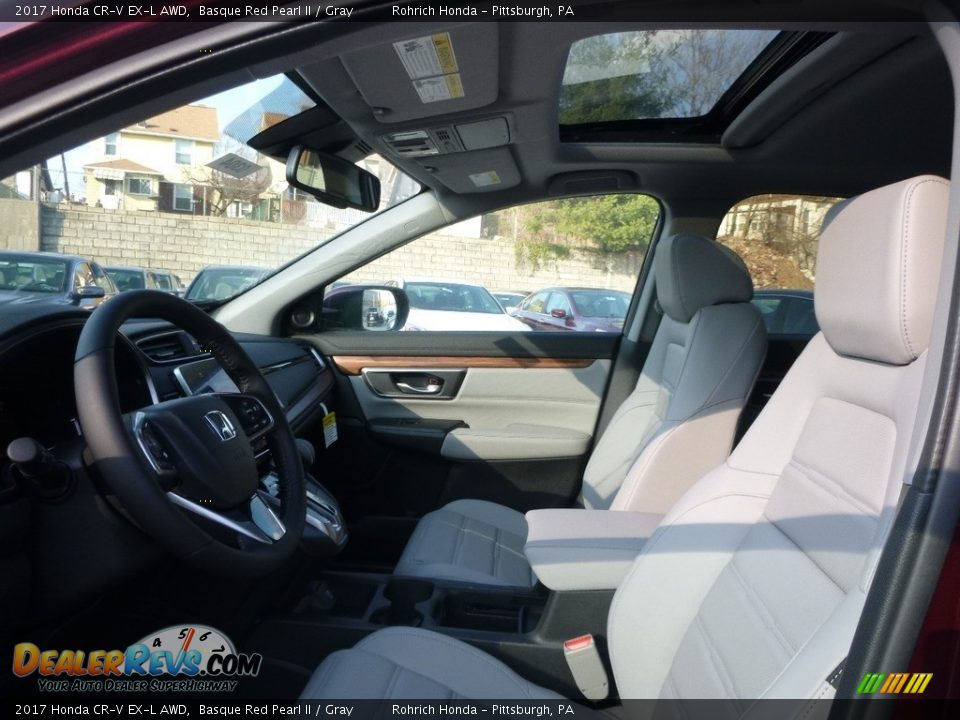 2017 Honda CR-V EX-L AWD Basque Red Pearl II / Gray Photo #7