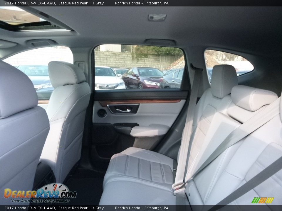 2017 Honda CR-V EX-L AWD Basque Red Pearl II / Gray Photo #8