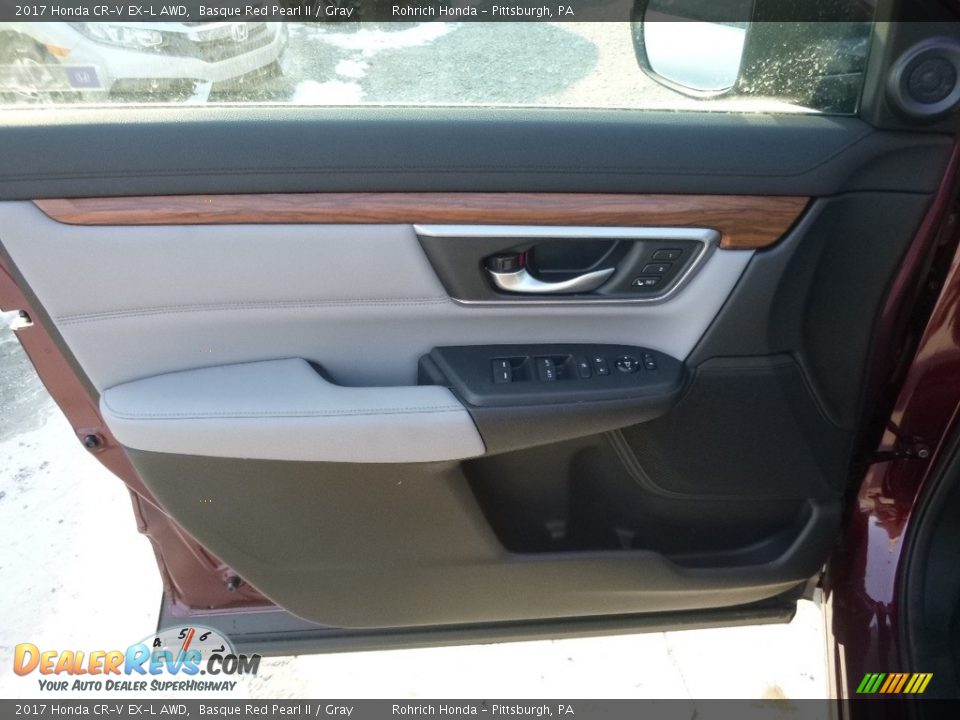 2017 Honda CR-V EX-L AWD Basque Red Pearl II / Gray Photo #10
