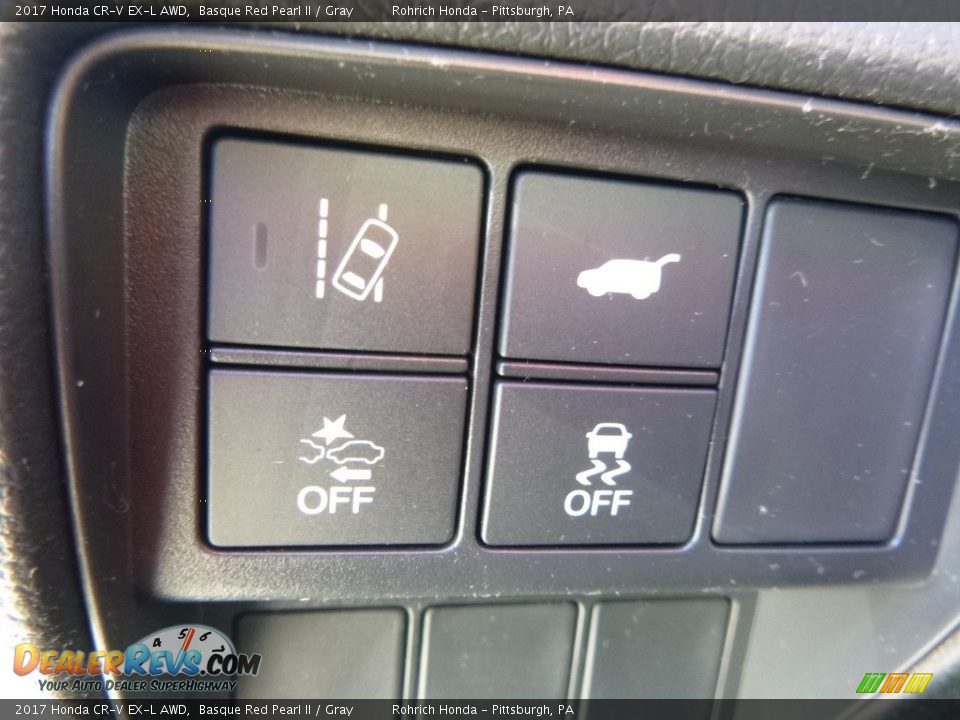 2017 Honda CR-V EX-L AWD Basque Red Pearl II / Gray Photo #12