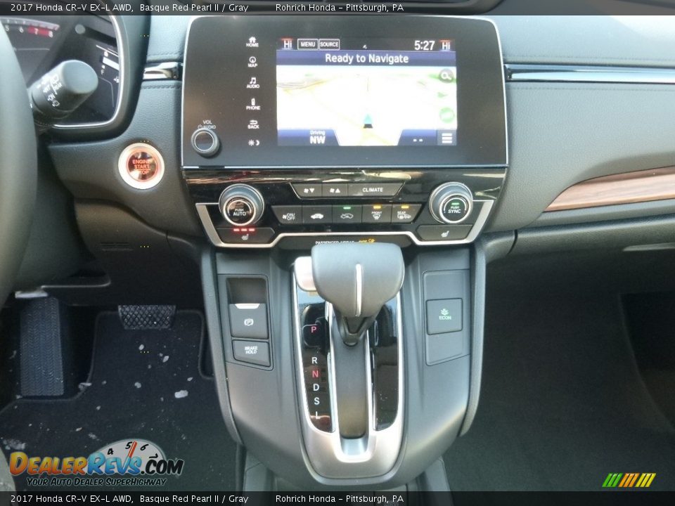 2017 Honda CR-V EX-L AWD Basque Red Pearl II / Gray Photo #14
