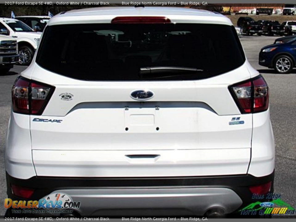 2017 Ford Escape SE 4WD Oxford White / Charcoal Black Photo #5