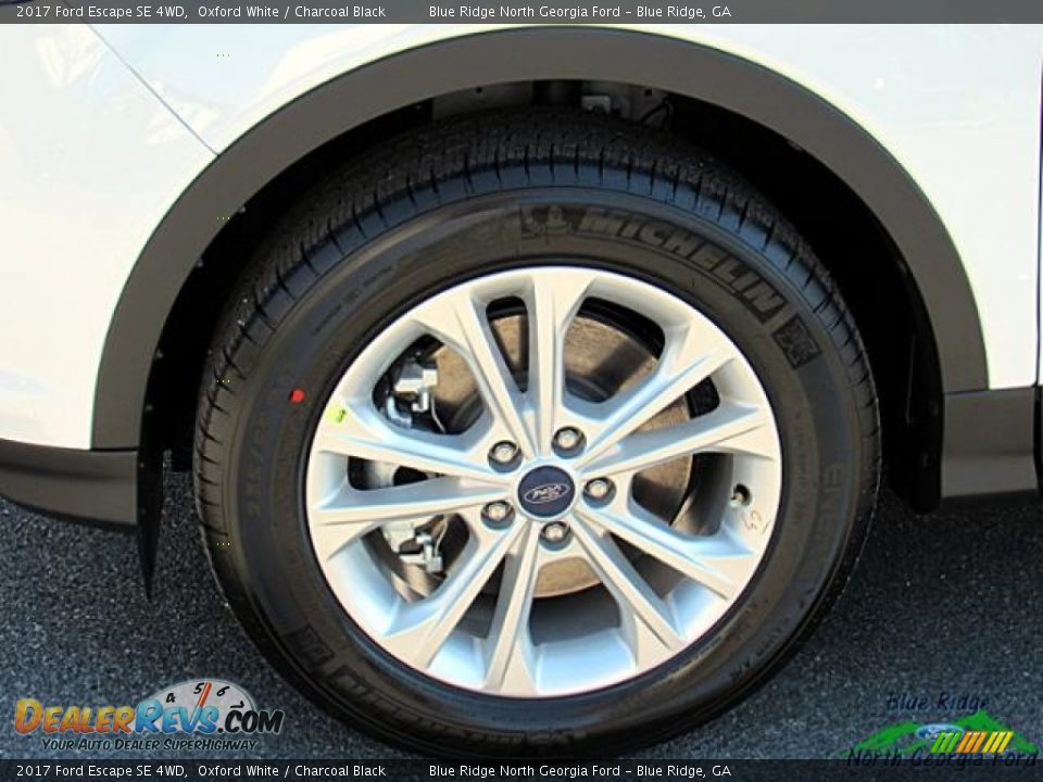 2017 Ford Escape SE 4WD Oxford White / Charcoal Black Photo #9