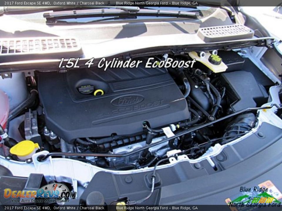 2017 Ford Escape SE 4WD Oxford White / Charcoal Black Photo #10