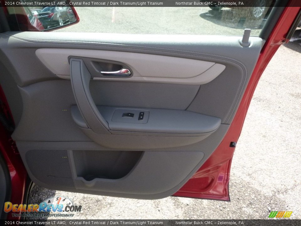 2014 Chevrolet Traverse LT AWD Crystal Red Tintcoat / Dark Titanium/Light Titanium Photo #7