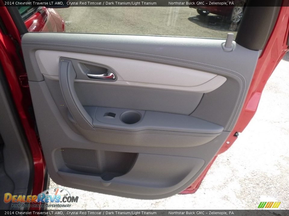 2014 Chevrolet Traverse LT AWD Crystal Red Tintcoat / Dark Titanium/Light Titanium Photo #8