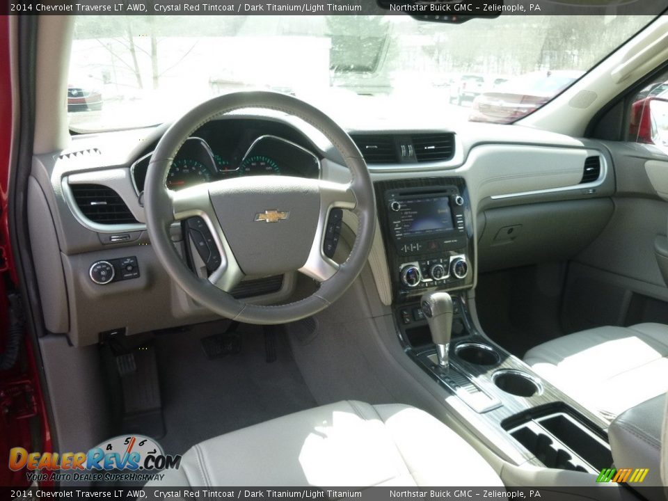 Dark Titanium/Light Titanium Interior - 2014 Chevrolet Traverse LT AWD Photo #19