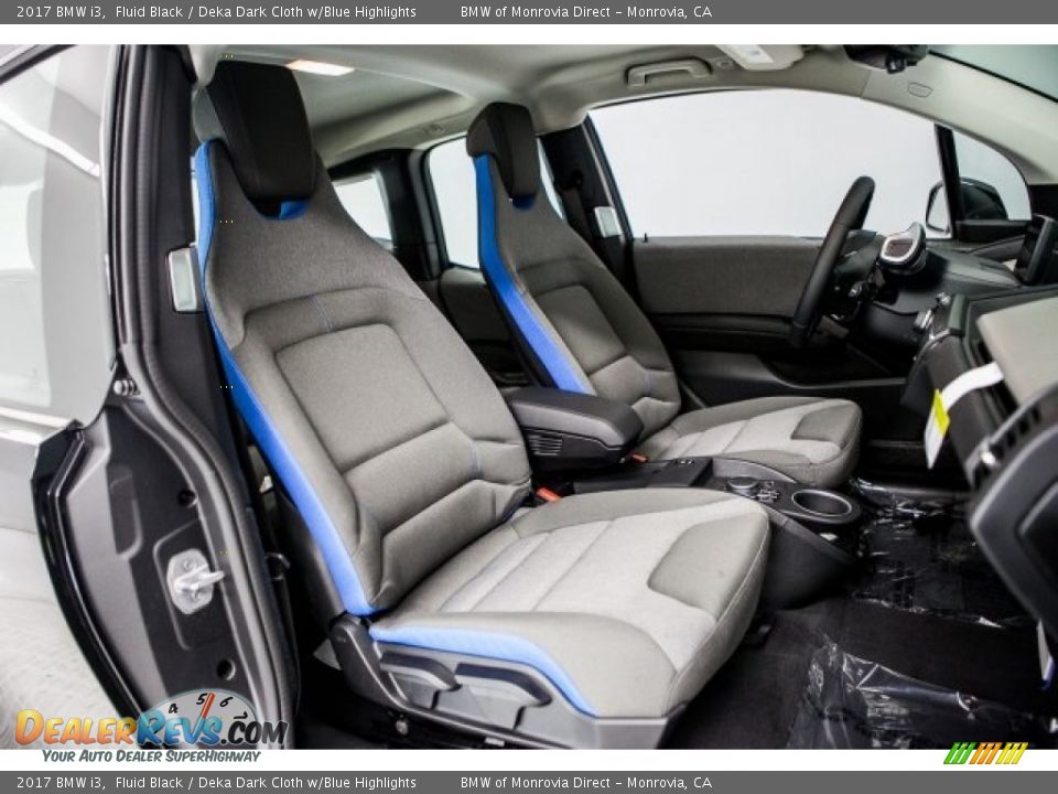 Deka Dark Cloth w/Blue Highlights Interior - 2017 BMW i3  Photo #2