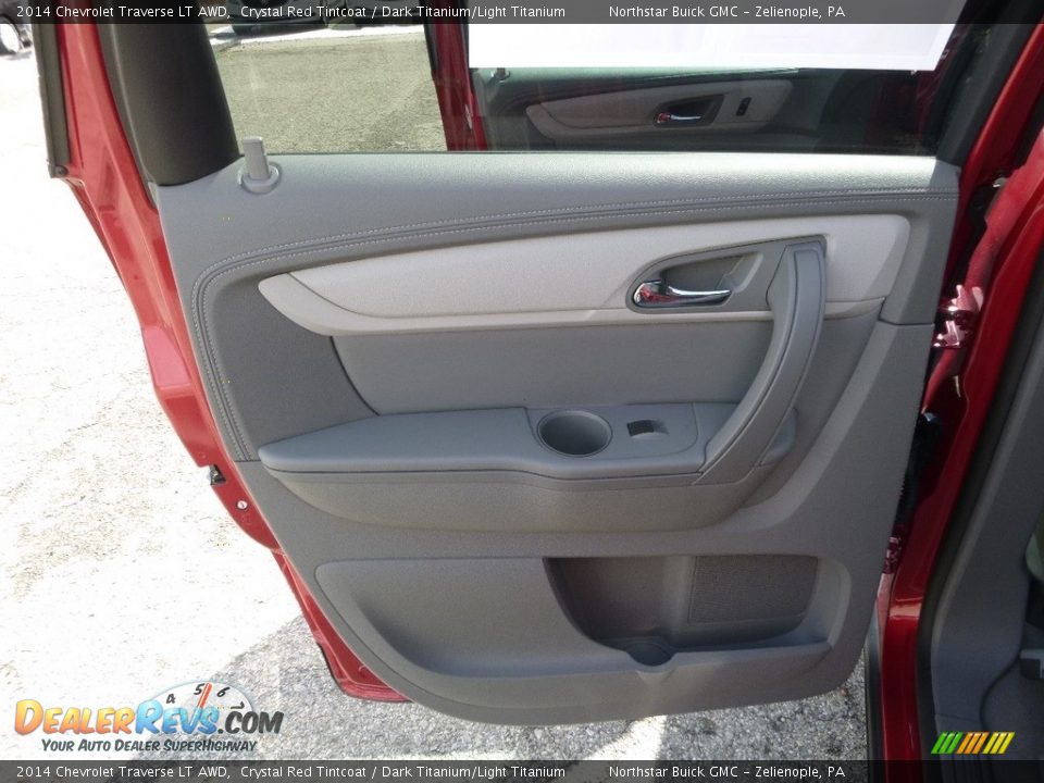 2014 Chevrolet Traverse LT AWD Crystal Red Tintcoat / Dark Titanium/Light Titanium Photo #20