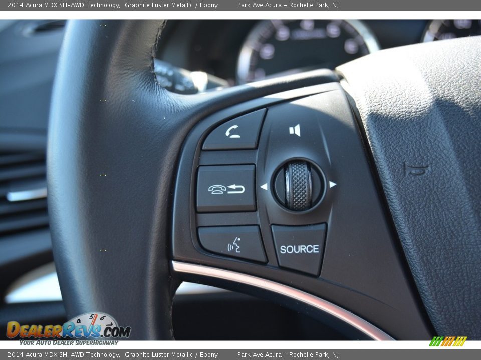 2014 Acura MDX SH-AWD Technology Graphite Luster Metallic / Ebony Photo #18