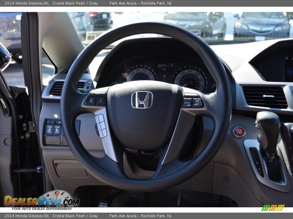 2014 Honda Odyssey EX Crystal Black Pearl / Gray Photo #16