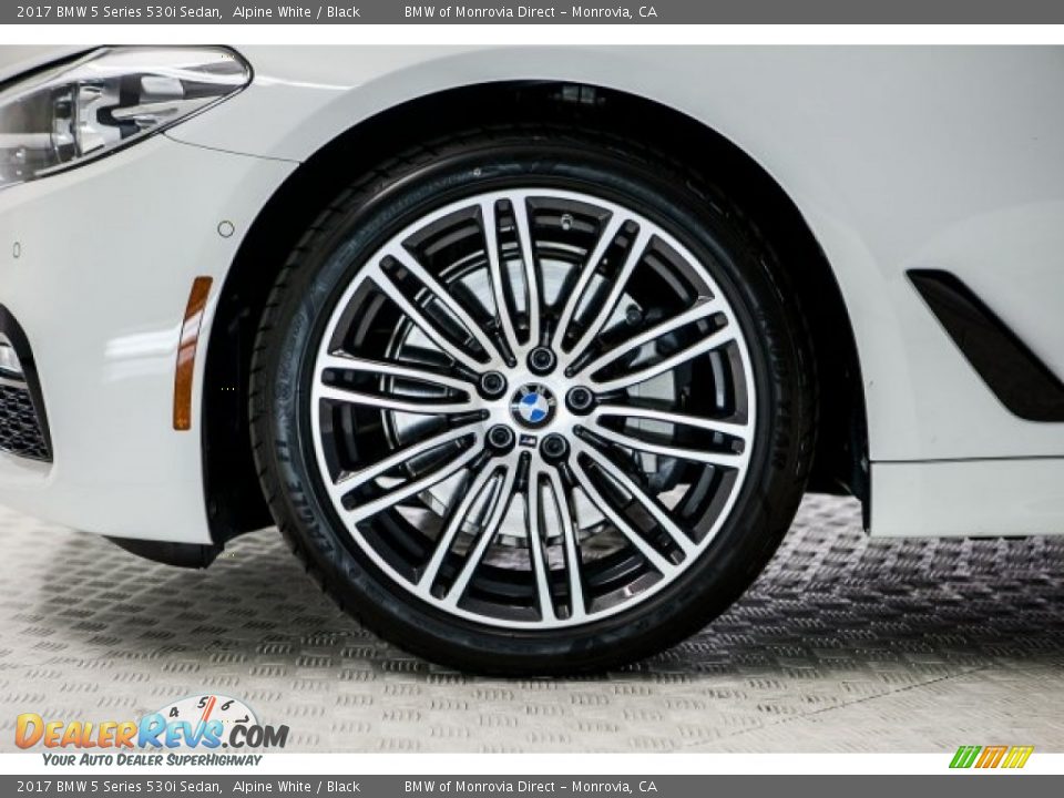 2017 BMW 5 Series 530i Sedan Alpine White / Black Photo #9