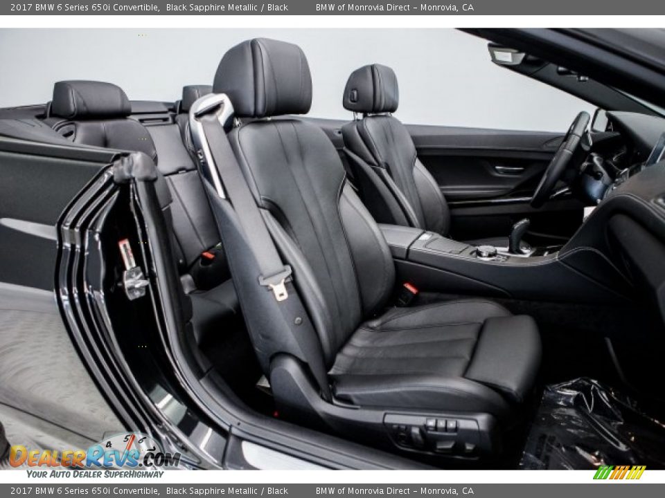 2017 BMW 6 Series 650i Convertible Black Sapphire Metallic / Black Photo #2