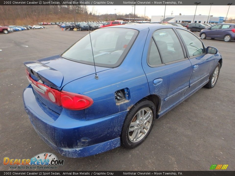 2003 Chevrolet Cavalier LS Sport Sedan Arrival Blue Metallic / Graphite Gray Photo #4