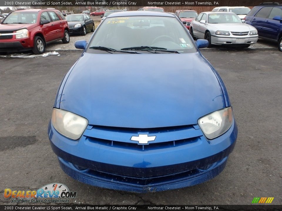 2003 Chevrolet Cavalier LS Sport Sedan Arrival Blue Metallic / Graphite Gray Photo #6