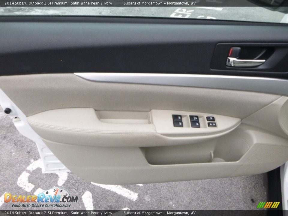 2014 Subaru Outback 2.5i Premium Satin White Pearl / Ivory Photo #17