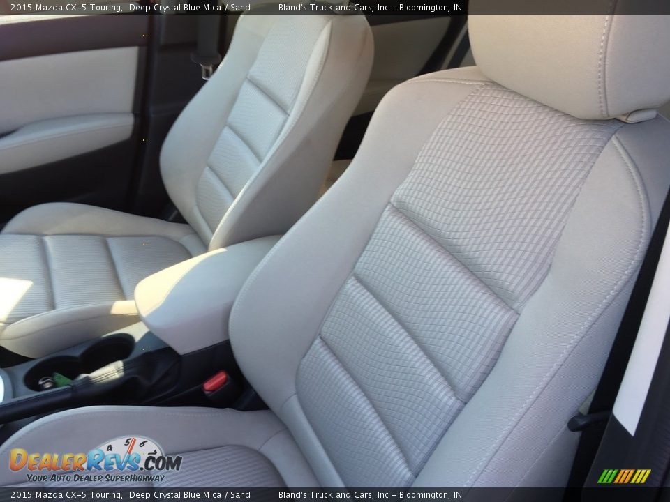 2015 Mazda CX-5 Touring Deep Crystal Blue Mica / Sand Photo #4