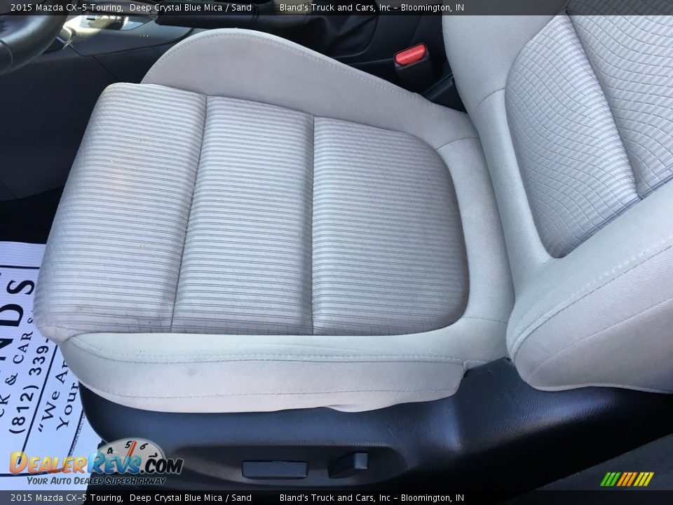 2015 Mazda CX-5 Touring Deep Crystal Blue Mica / Sand Photo #5