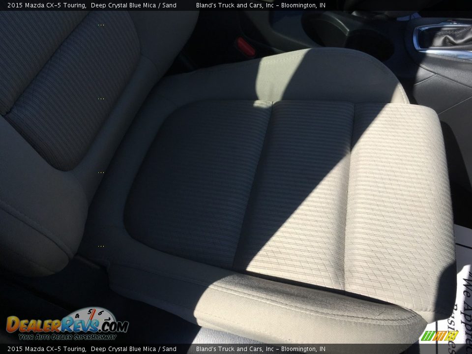 2015 Mazda CX-5 Touring Deep Crystal Blue Mica / Sand Photo #7