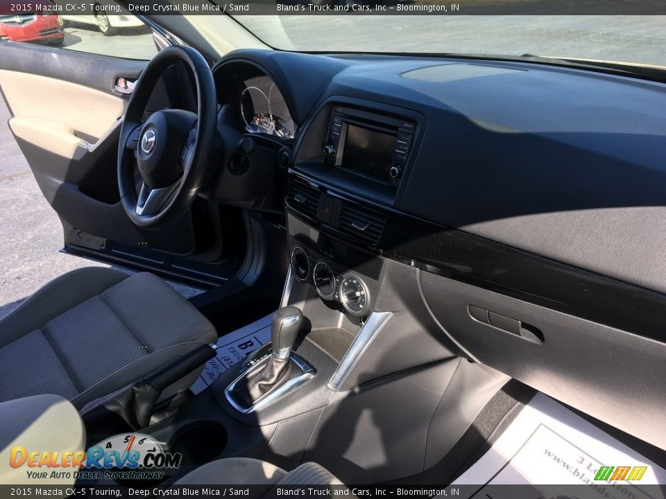 2015 Mazda CX-5 Touring Deep Crystal Blue Mica / Sand Photo #8