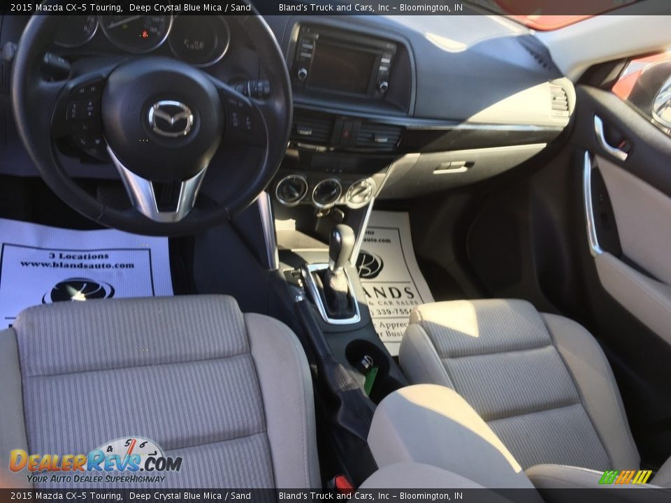 2015 Mazda CX-5 Touring Deep Crystal Blue Mica / Sand Photo #11