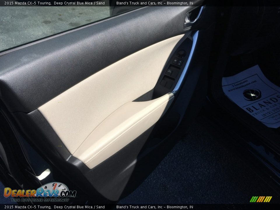 2015 Mazda CX-5 Touring Deep Crystal Blue Mica / Sand Photo #16