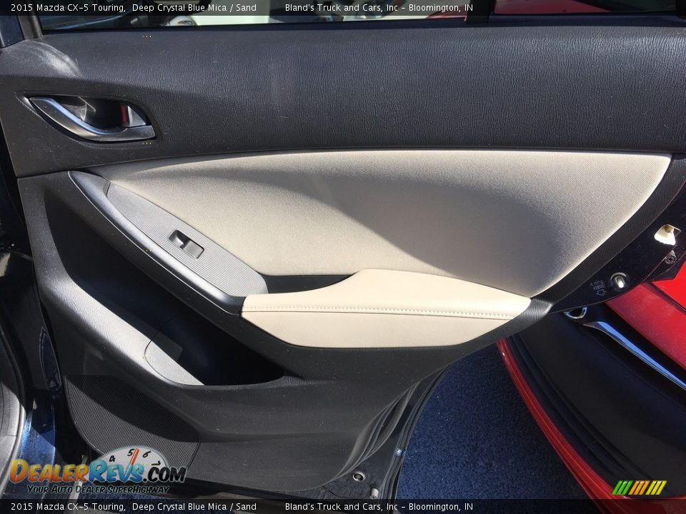2015 Mazda CX-5 Touring Deep Crystal Blue Mica / Sand Photo #17