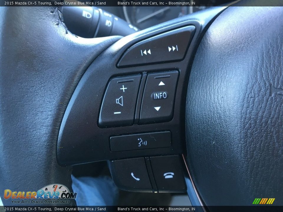 2015 Mazda CX-5 Touring Deep Crystal Blue Mica / Sand Photo #26