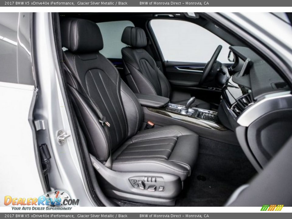 Black Interior - 2017 BMW X5 xDrive40e iPerformance Photo #2