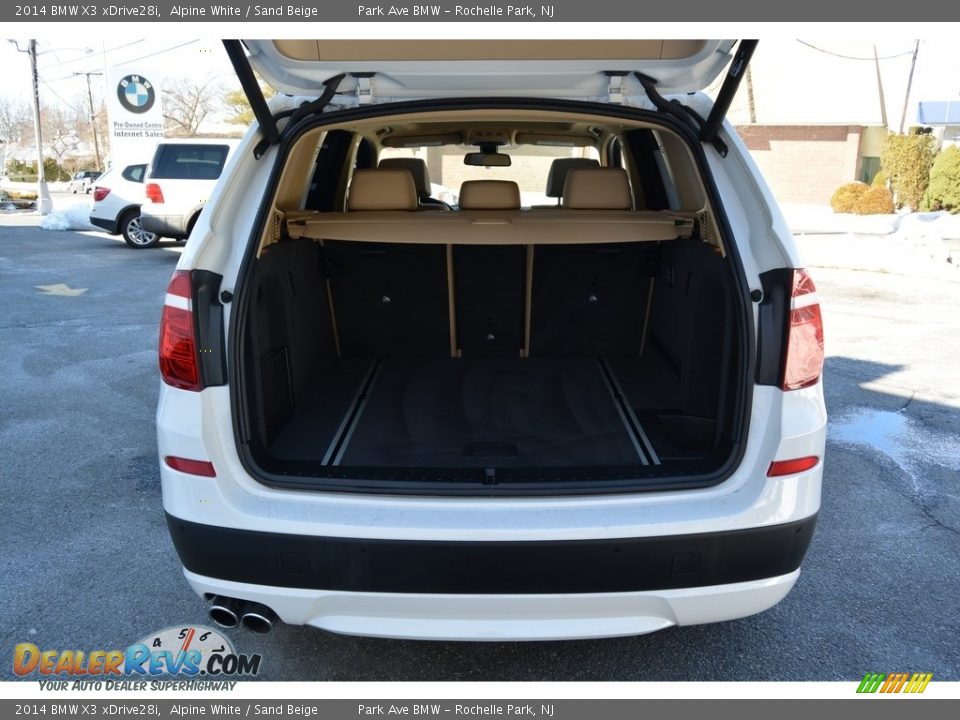 2014 BMW X3 xDrive28i Alpine White / Sand Beige Photo #22