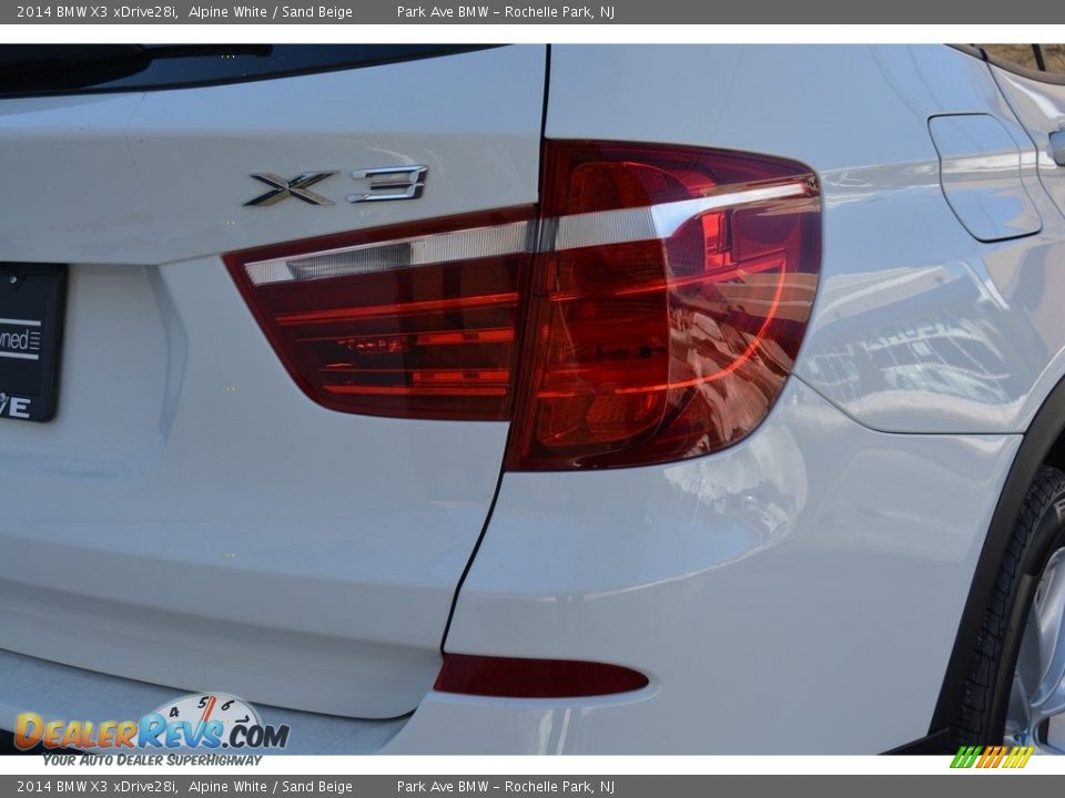 2014 BMW X3 xDrive28i Alpine White / Sand Beige Photo #23